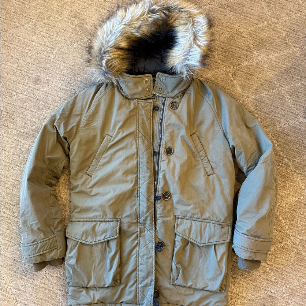 Maison Scotch Heavy Coat w/Removable Hood